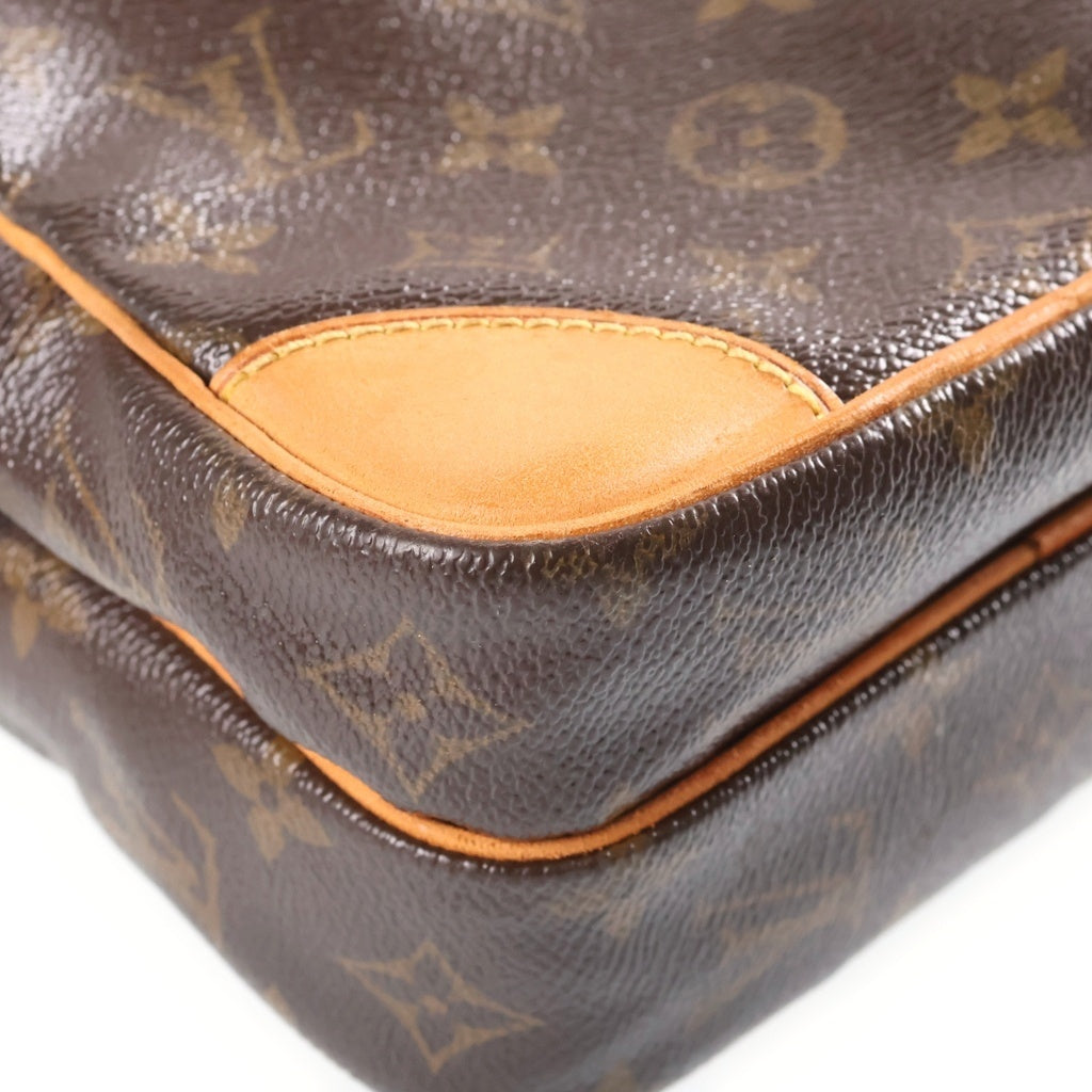 LOUIS VUITTON(ルイヴィトン) モノグラム アマゾン ショルダーバッグ ミニバッグ ブラウン レザー×PVC M45236 ゴールド金具 レディース