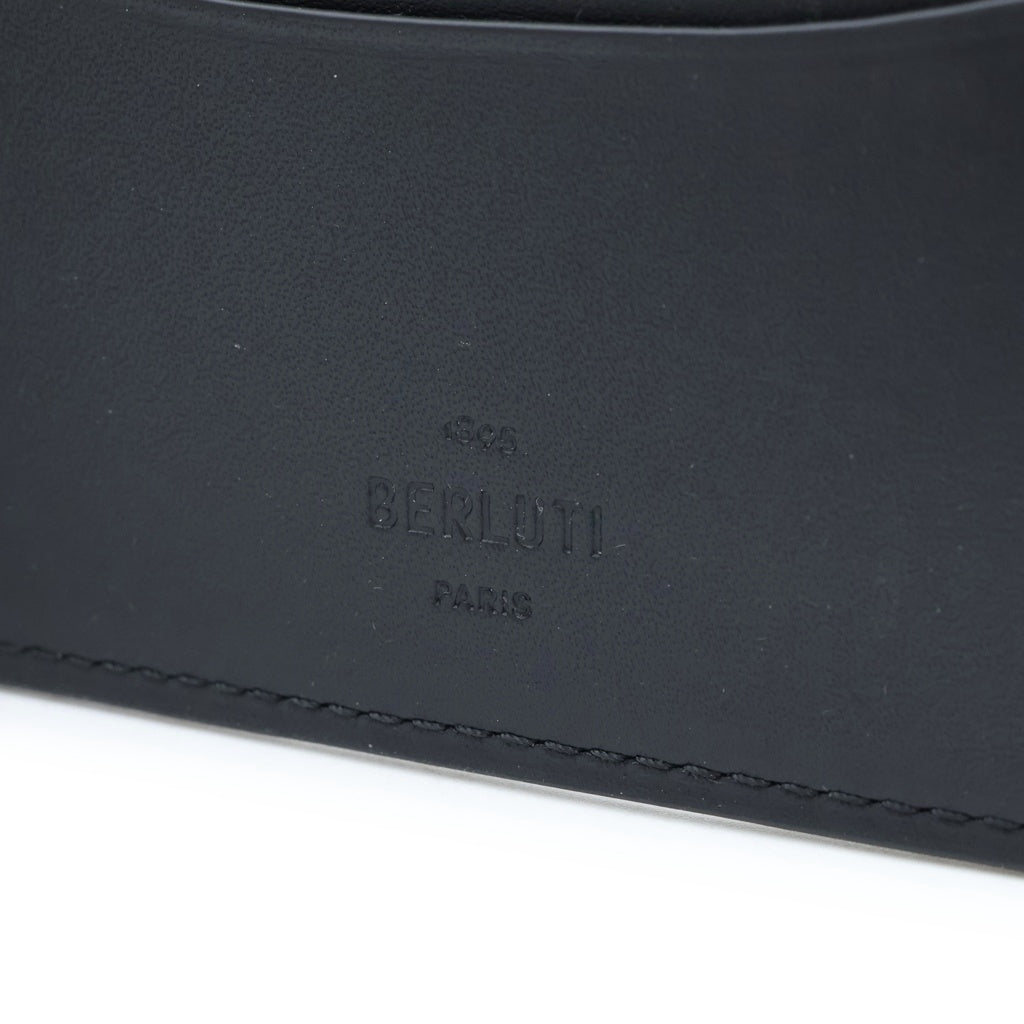 Berluti(ベルルッティ) カリグラフィ レザー マネークリップ グレー