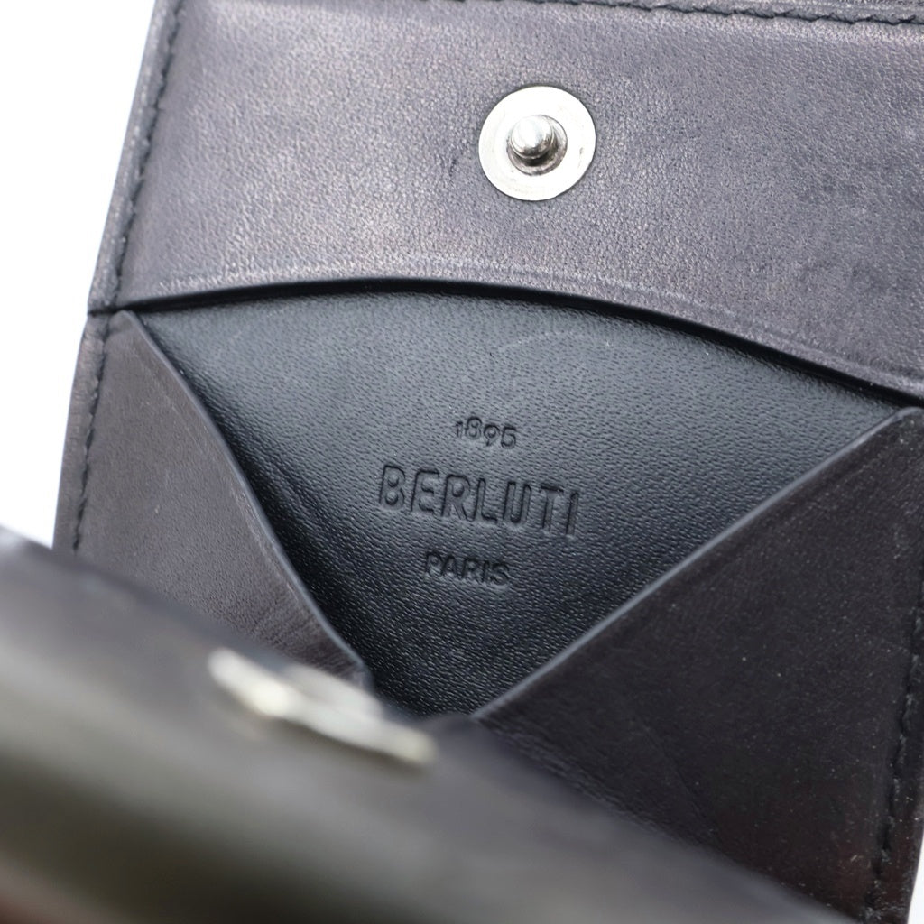 Berluti(ベルルッティ) カリグラフィ レザー コインケース グレー
