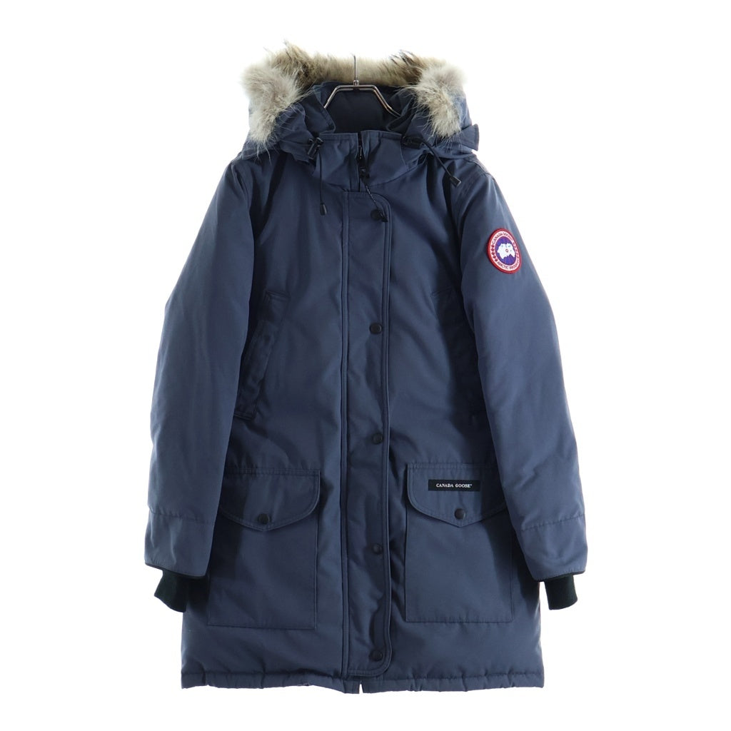 CANADA GOOSE(カナダグース) トリリウムパーカー ワッペンロゴ ダウンジャケット ネイビー 6660LA レディース