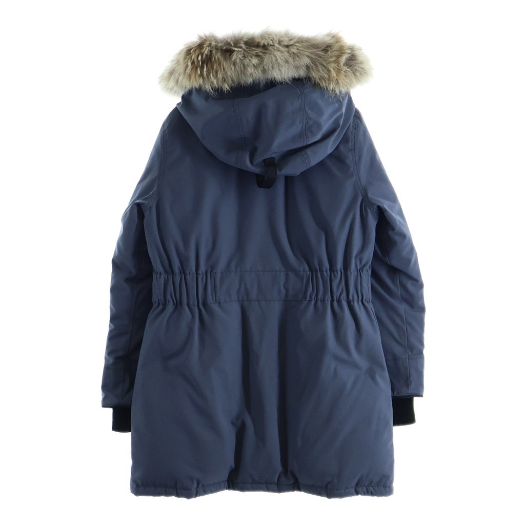 CANADA GOOSE(カナダグース) トリリウムパーカー ワッペンロゴ ダウンジャケット ネイビー 6660LA レディース