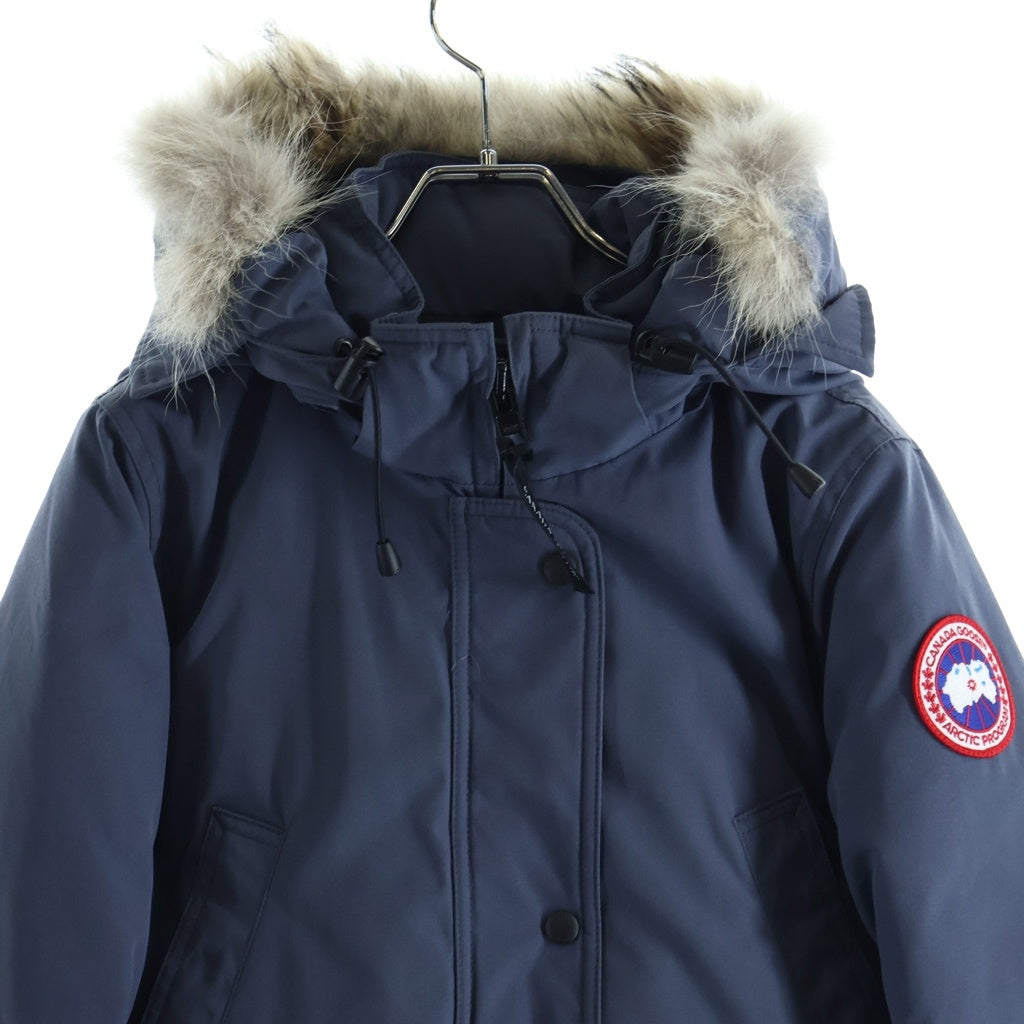 CANADA GOOSE(カナダグース) トリリウムパーカー ワッペンロゴ ダウンジャケット ネイビー 6660LA レディース