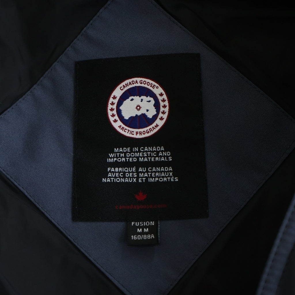 CANADA GOOSE(カナダグース) トリリウムパーカー ワッペンロゴ ダウンジャケット ネイビー 6660LA レディース