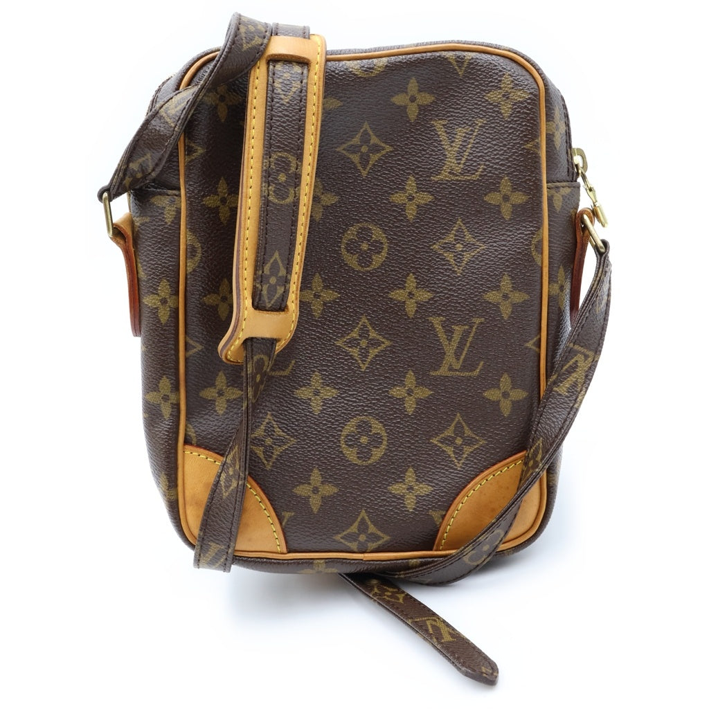 LOUIS VUITTON(ルイヴィトン) モノグラム アマゾン ショルダーバッグ ミニバッグ ブラウン レザー×PVC M45236 ゴールド金具 レディース
