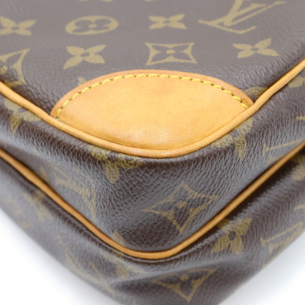 LOUIS VUITTON(ルイヴィトン) モノグラム アマゾン ショルダーバッグ ミニバッグ ブラウン レザー×PVC M45236 ゴールド金具 レディース