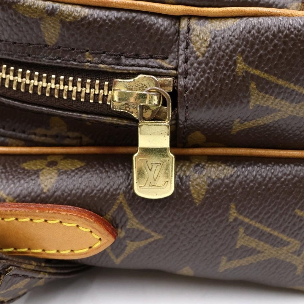 LOUIS VUITTON(ルイヴィトン) モノグラム アマゾン ショルダーバッグ ミニバッグ ブラウン レザー×PVC M45236 ゴールド金具 レディース