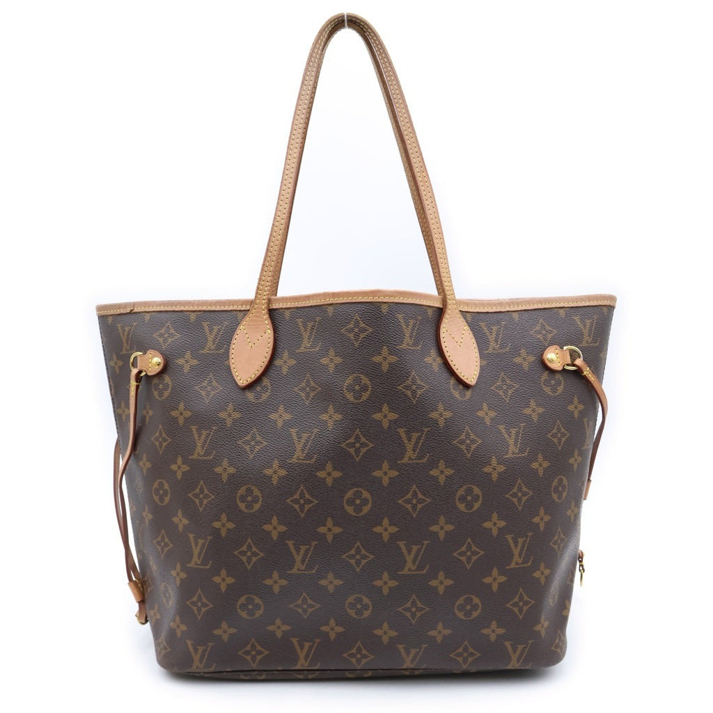 LOUIS VUITTON(ルイヴィトン) モノグラム ネヴァーフルMM 新型 トートバッグ ハンドバッグ ブラウン レザー×PVC M41178 ゴールド金具 レディース