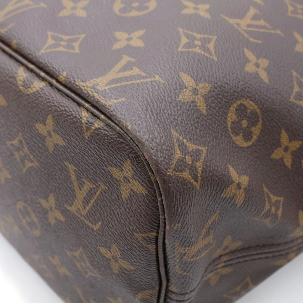 LOUIS VUITTON(ルイヴィトン) モノグラム ネヴァーフルMM 新型 トートバッグ ハンドバッグ ブラウン レザー×PVC M41178 ゴールド金具 レディース