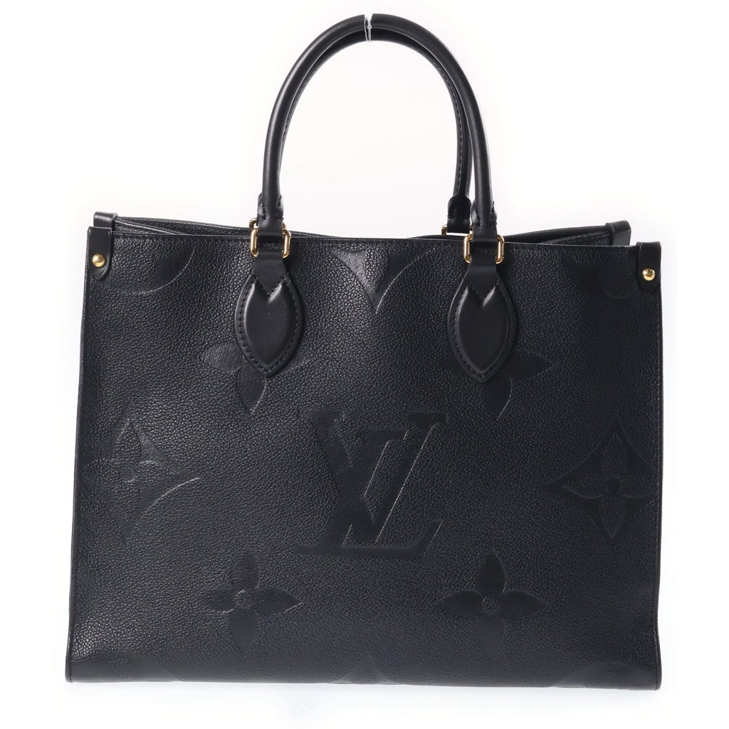 LOUIS VUITTON(ルイヴィトン) モノグラムアンプラント オンザゴーMM レザー 2WAY ハンドバッグ トートバッグ ショルダーバッグ ICタイプ ノワール ブラック M45595 レディース