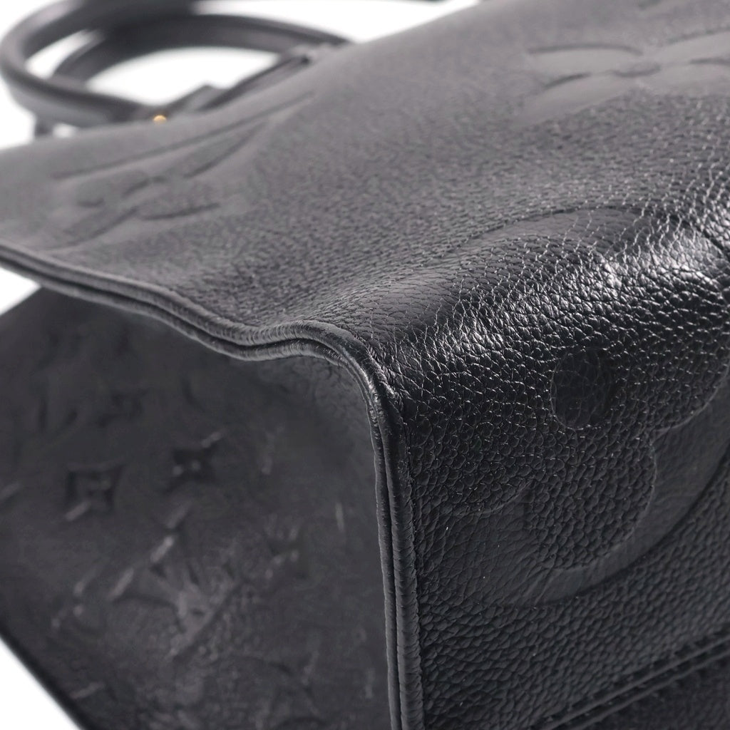 LOUIS VUITTON(ルイヴィトン) モノグラムアンプラント オンザゴーMM レザー 2WAY ハンドバッグ トートバッグ ショルダーバッグ ICタイプ ノワール ブラック M45595 レディース