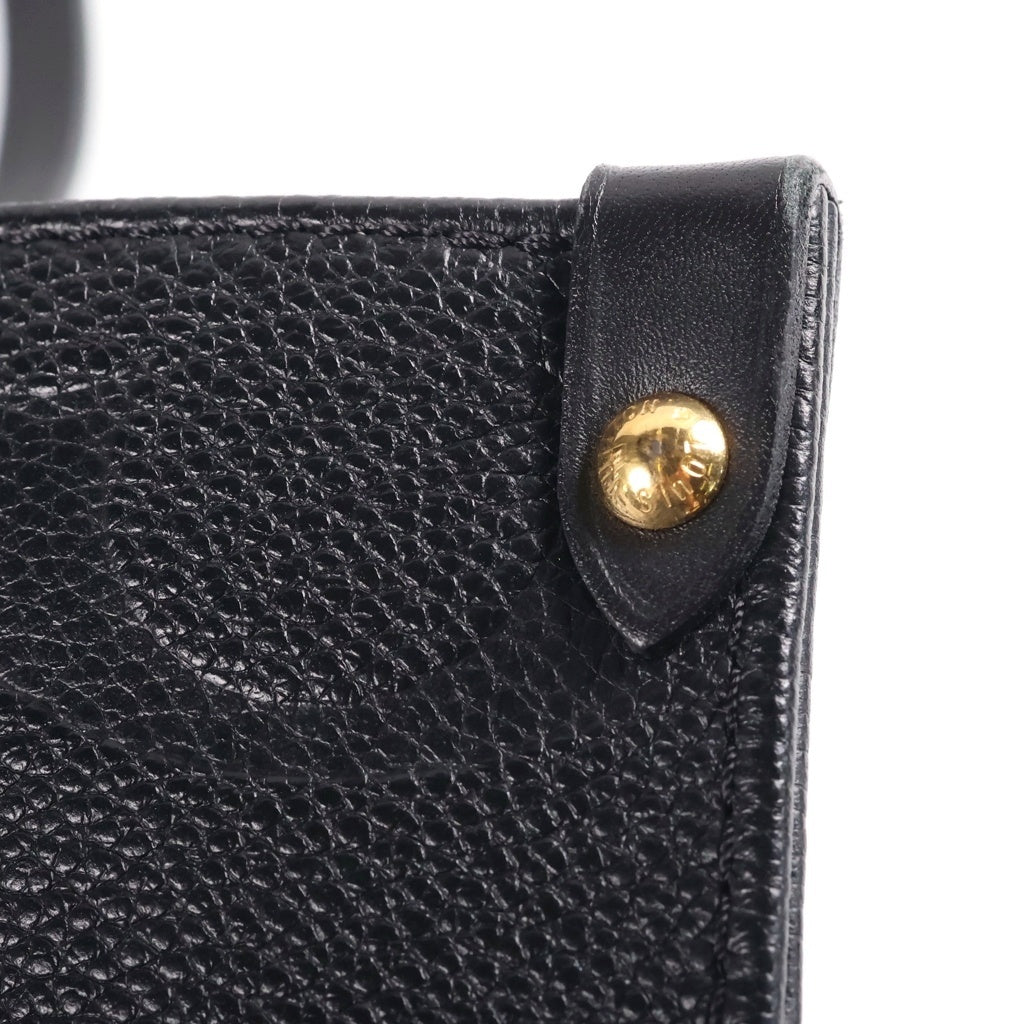 LOUIS VUITTON(ルイヴィトン) モノグラムアンプラント オンザゴーMM レザー 2WAY ハンドバッグ トートバッグ ショルダーバッグ ICタイプ ノワール ブラック M45595 レディース