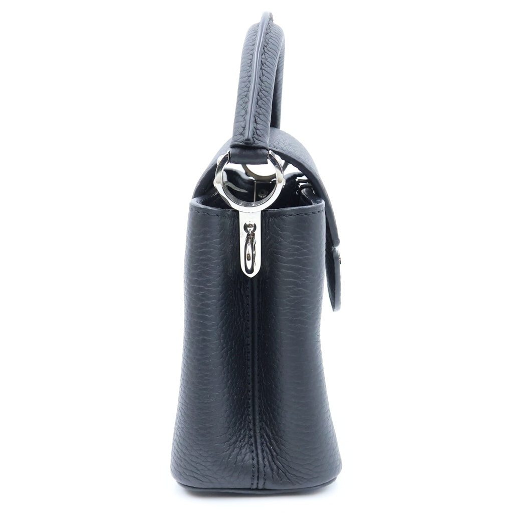 LOUIS VUITTON(ルイヴィトン) カプシーヌ MINI トリヨンレザー 2WAYショルダーバッグ ハンドバッグ ブラック M26351 シルバー金具 レディース