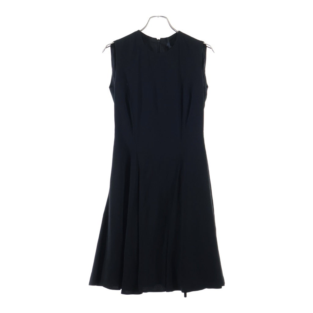 VERSACE(ヴェルサーチ) Sleeveless Dress ノースリーブドレス ワンピース メデューサベルト アセテート レーヨン ブラック 1008390 レディース
