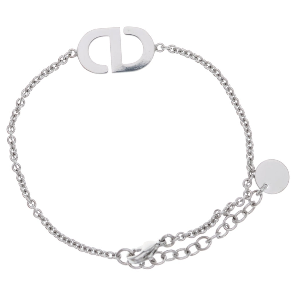 Christian Dior(クリスチャンディオール) Petit CD ブレスレット メタル シルバー ラインストーン レディース