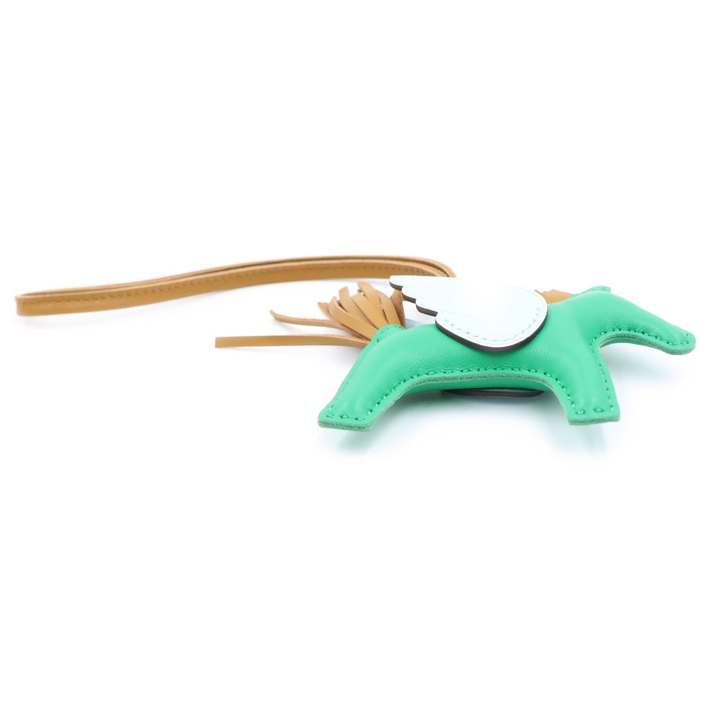 HERMES(エルメス) ロデオ ペガサス チャームPM バックチャーム キーホルダー K刻印 アニョーミロ スイフト ミント/セサミ/ブルーブリュム レディース