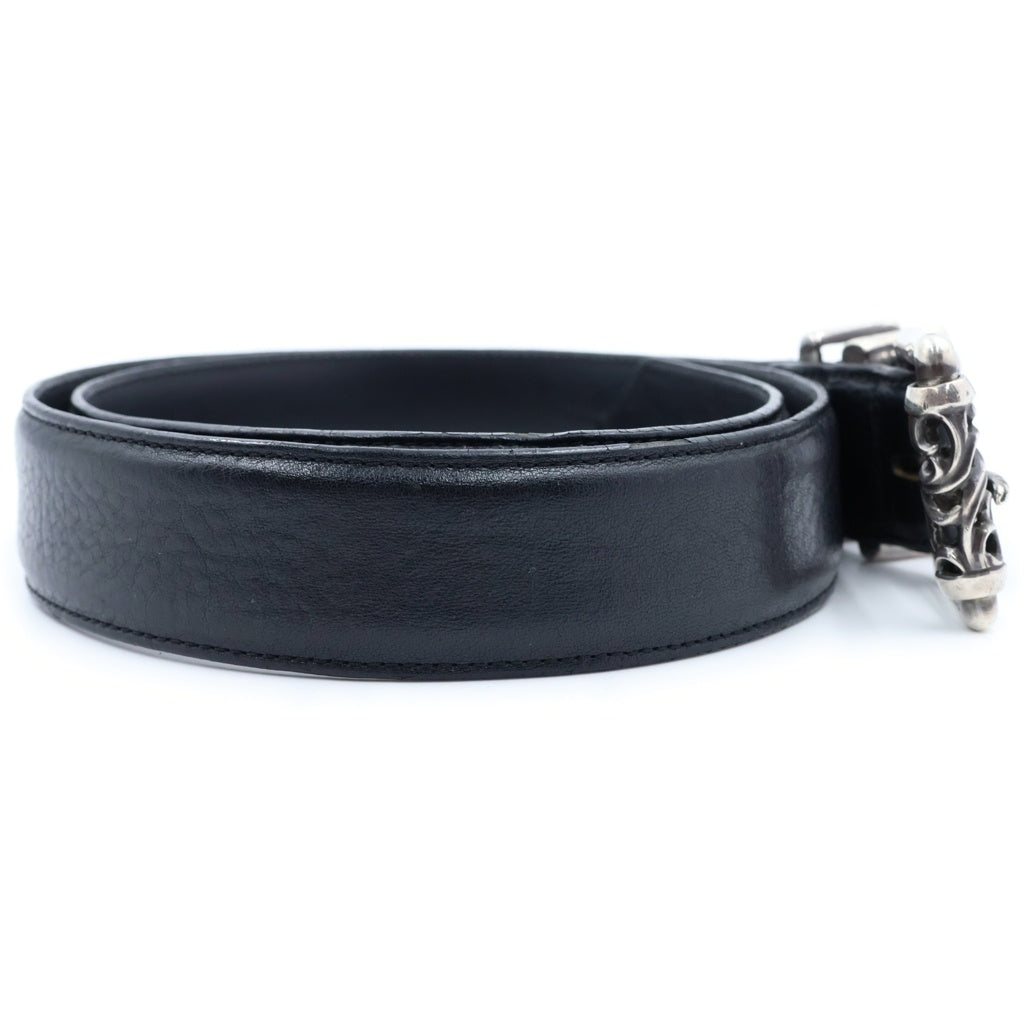 CHROME HEARTS(クロムハーツ) BLT ROLLER 3PC1.5inch 3PCローラーバックル レザーベルト シルバー BCA357