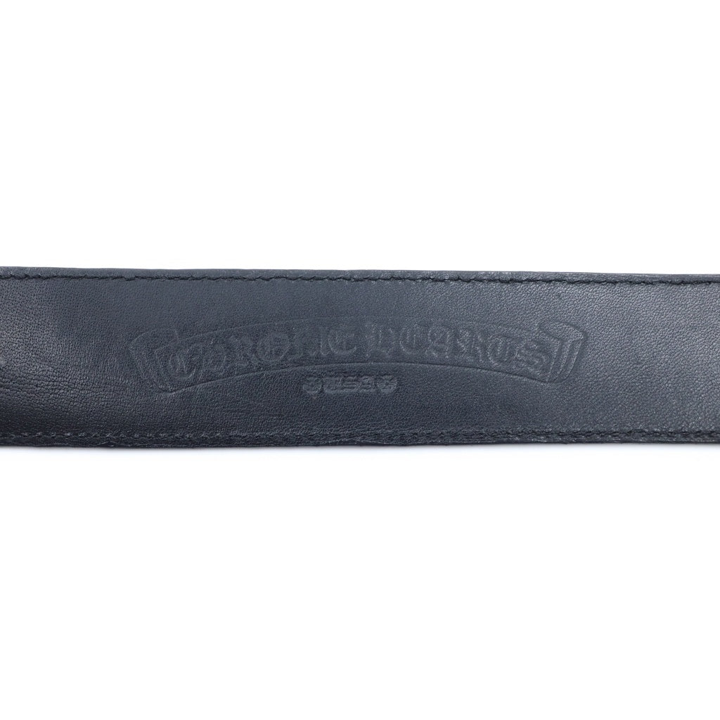 CHROME HEARTS(クロムハーツ) BLT ROLLER 3PC1.5inch 3PCローラーバックル レザーベルト シルバー BCA357