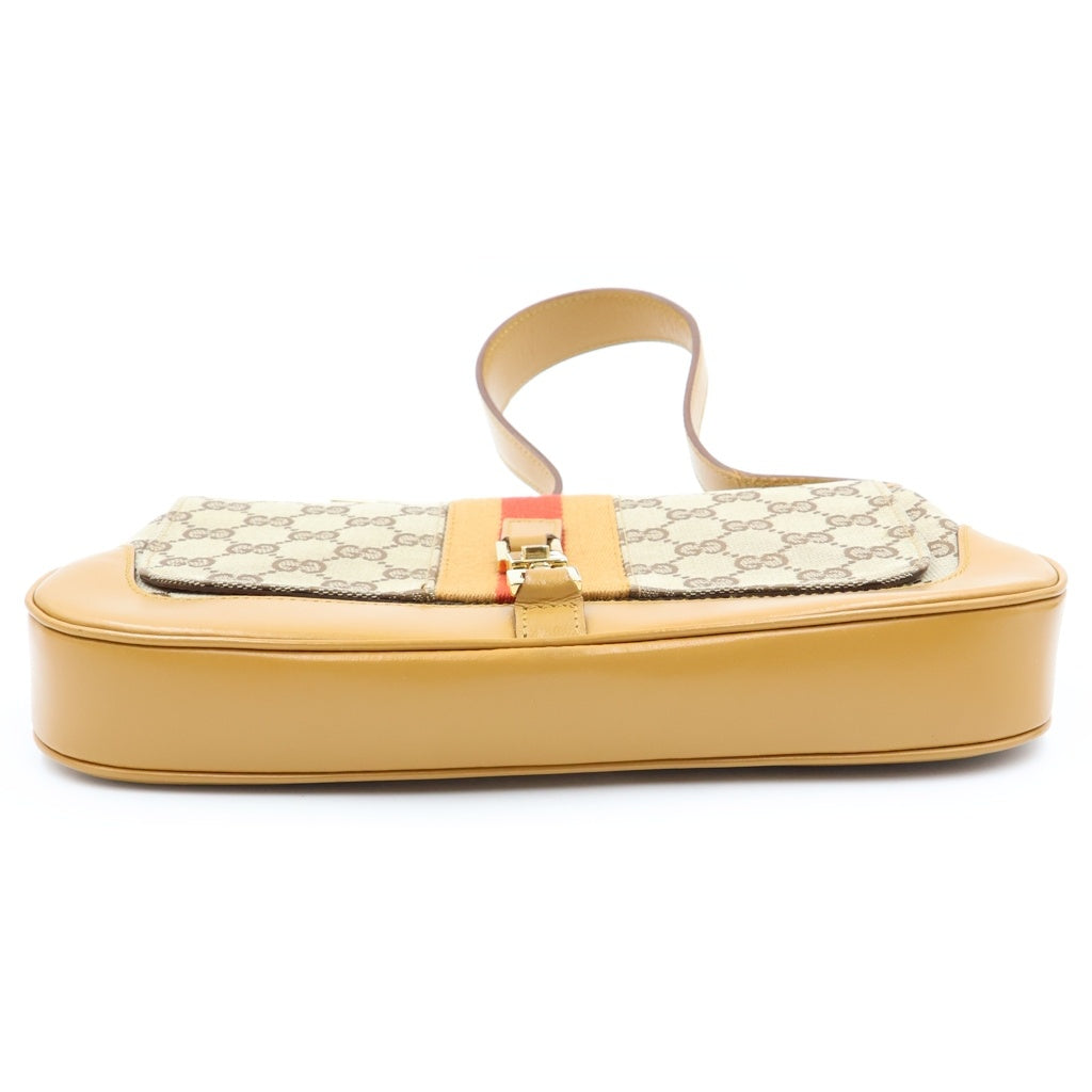GUCCI(グッチ) ジャッキーライン ハンド ショルダーバッグ シェリーライン ウェブ GG柄 ベージュ/ブラウン 0013306 レディース