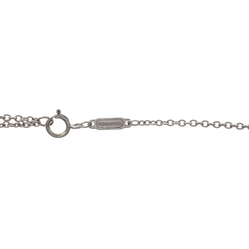 TIFFANY & Co.(ティファニー) ティファニー ノット ダイヤ ネックレス ペンダント チェーン ホワイトゴールド Au750WG d0.25ct レディース