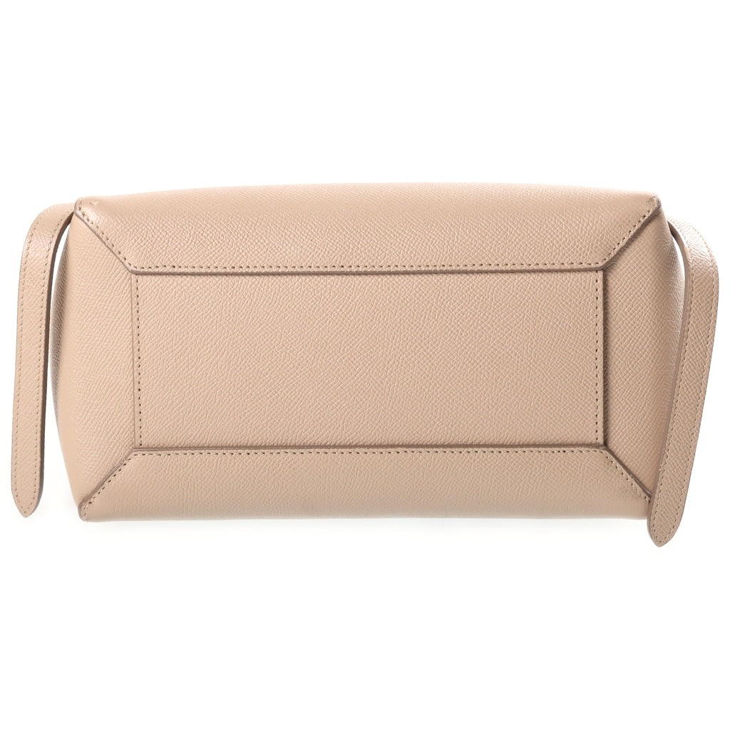 CELINE(セリーヌ) ベルトバッグ マイクロ ショルダーバッグ 2wayバック レザー ベージュ レディース