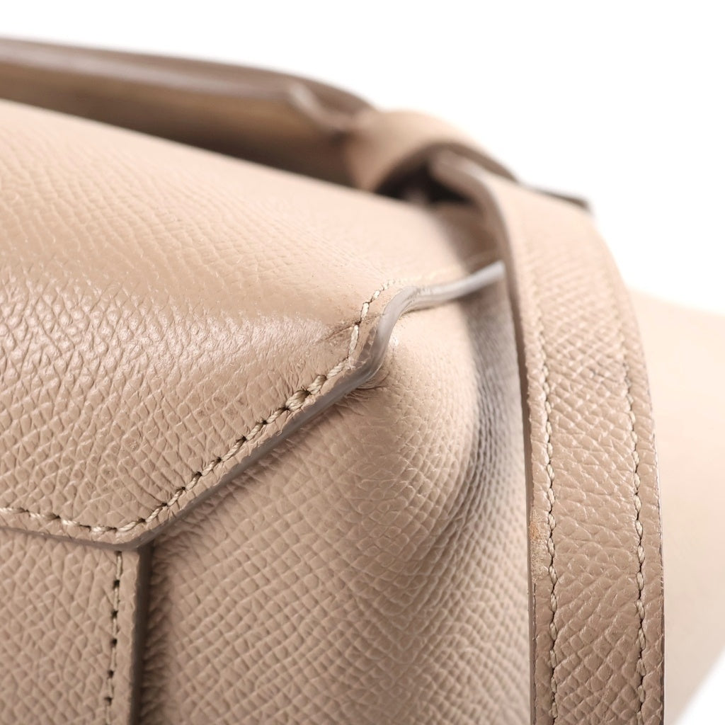 CELINE(セリーヌ) ベルトバッグ マイクロ ショルダーバッグ 2wayバック レザー ベージュ レディース
