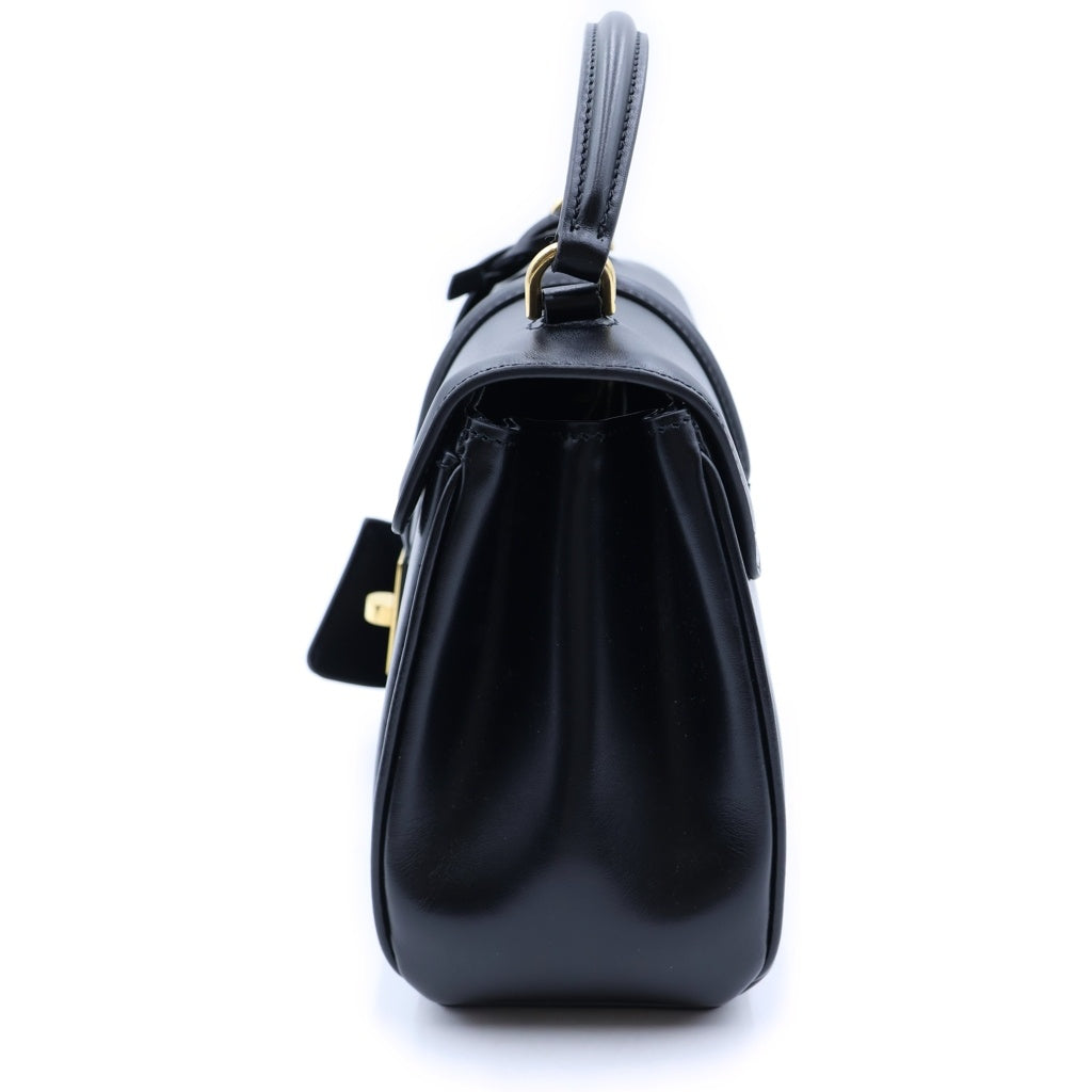 CELINE(セリーヌ) ミニ 16 セーズ ハンドバッグ 2wayショルダー レザー ブラック レディース