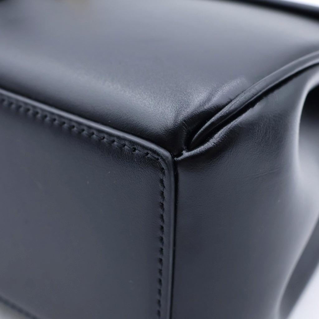 CELINE(セリーヌ) ミニ 16 セーズ ハンドバッグ 2wayショルダー レザー ブラック レディース