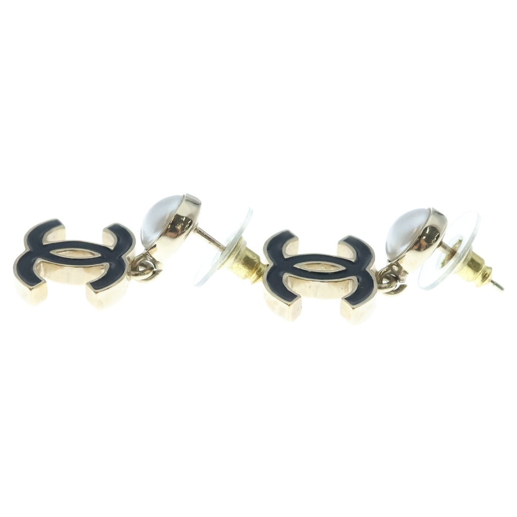 CHANEL(シャネル) ココマーク パール ピアス ゴールド×ブラック GP A25P レディース
