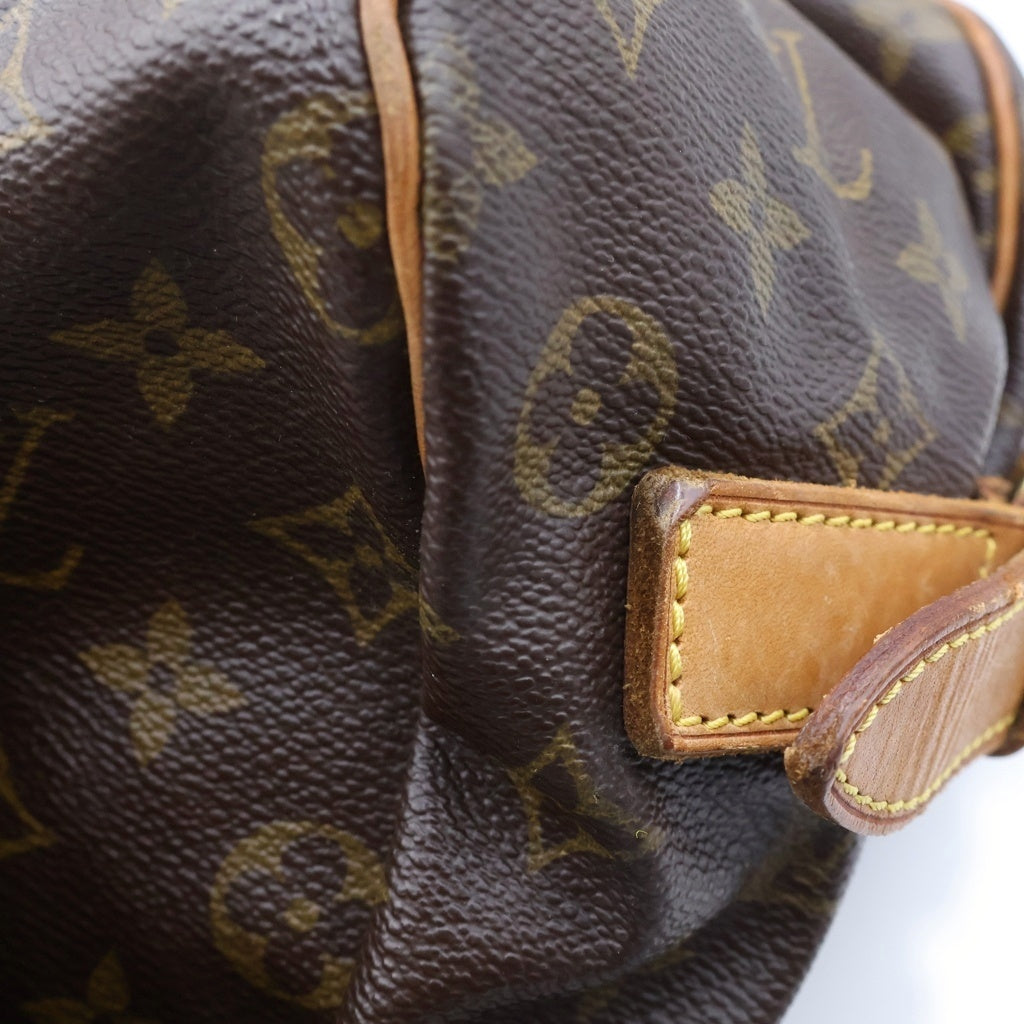 LOUIS VUITTON(ルイヴィトン) モノグラム ソミュール43 ショルダーバッグ ブラウン レザー M42252 ゴールド金具