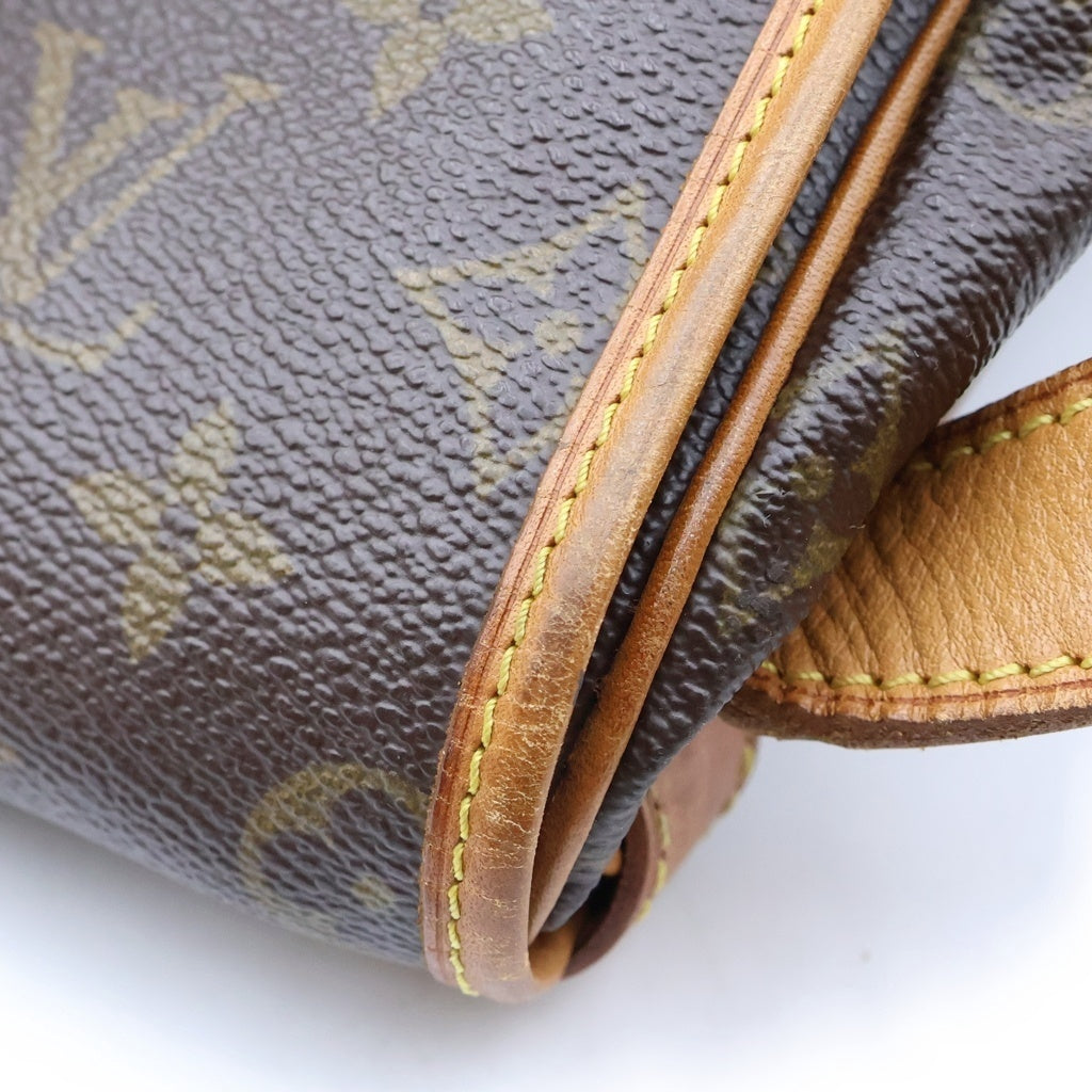 LOUIS VUITTON(ルイヴィトン) モノグラム ソミュール43 ショルダーバッグ ブラウン レザー M42252 ゴールド金具