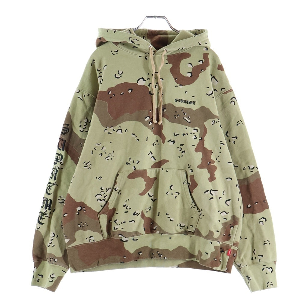 SUPREME(シュプリーム) 20AW Peace Hooded Sweatshirt プルオーバー パーカー カーキ×ブラウン コットン