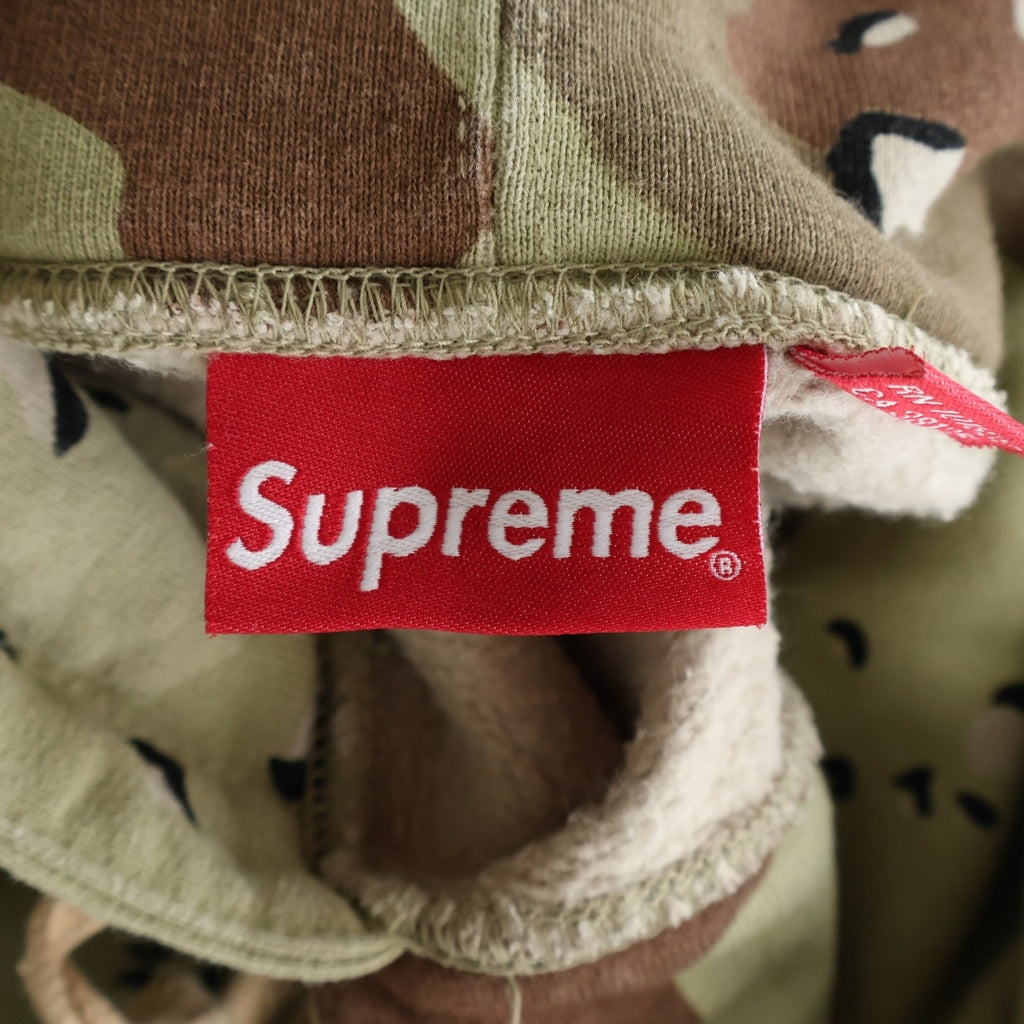 SUPREME(シュプリーム) 20AW Peace Hooded Sweatshirt プルオーバー パーカー カーキ×ブラウン コットン