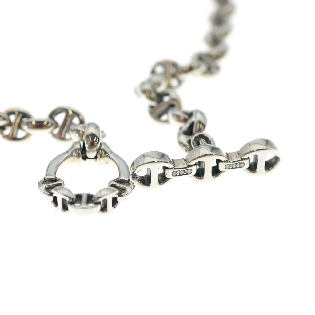 HOORSENBUHS(ホーセンブース) 5MM OPEN-LINK NECKLACE ダイヤ入り ネックレス シルバー HB063
