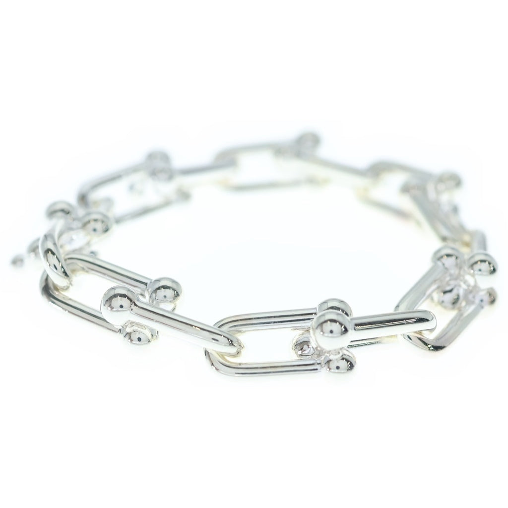 TIFFANY & Co.(ティファニー) ハードウェア ラージリンク チェーンブレスレット 14コマ SV925 シルバー