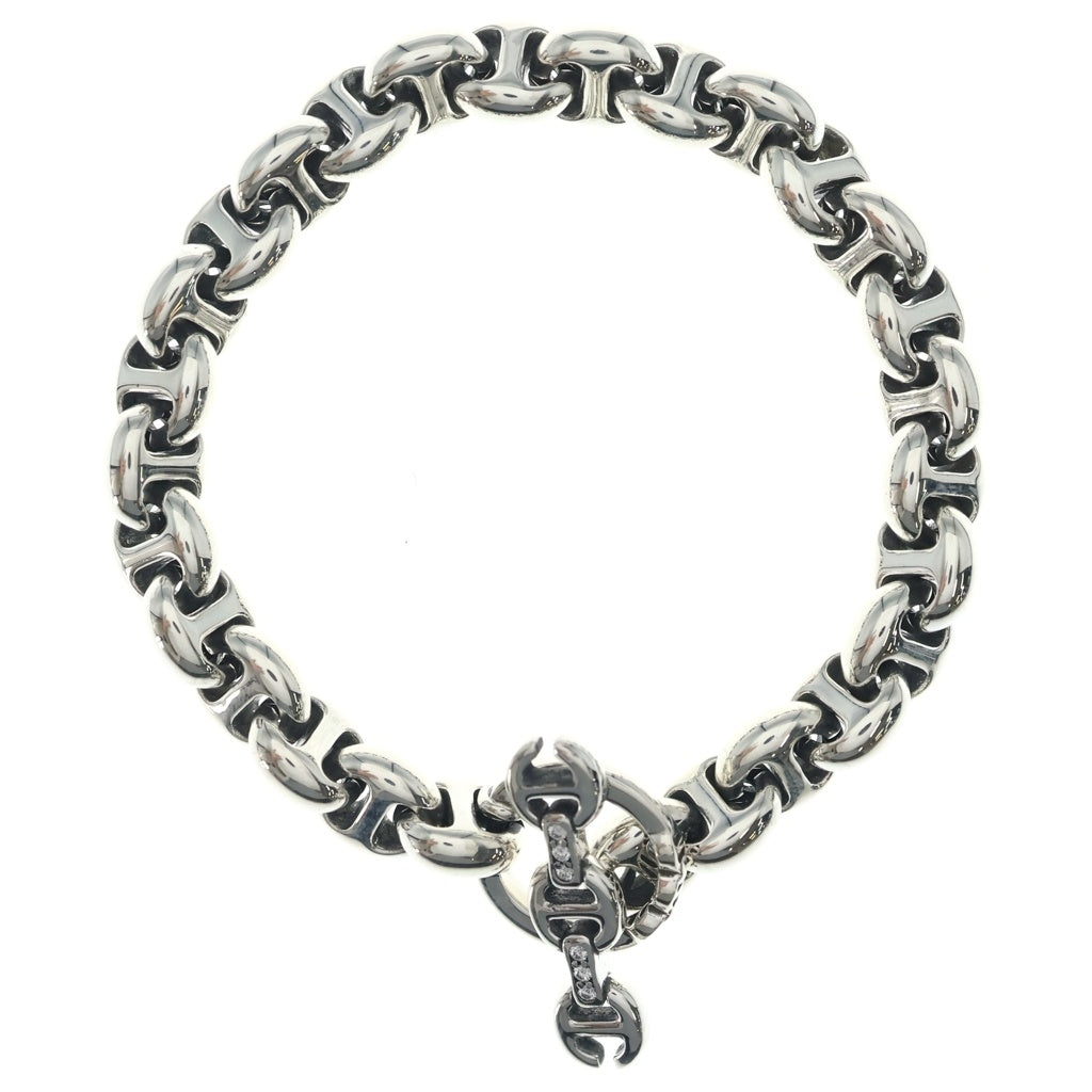 HOORSENBUHS(ホーセンブース) 10MM OPEN-LINK BRACELET ダイヤ入り ブレスレット シルバー HB061