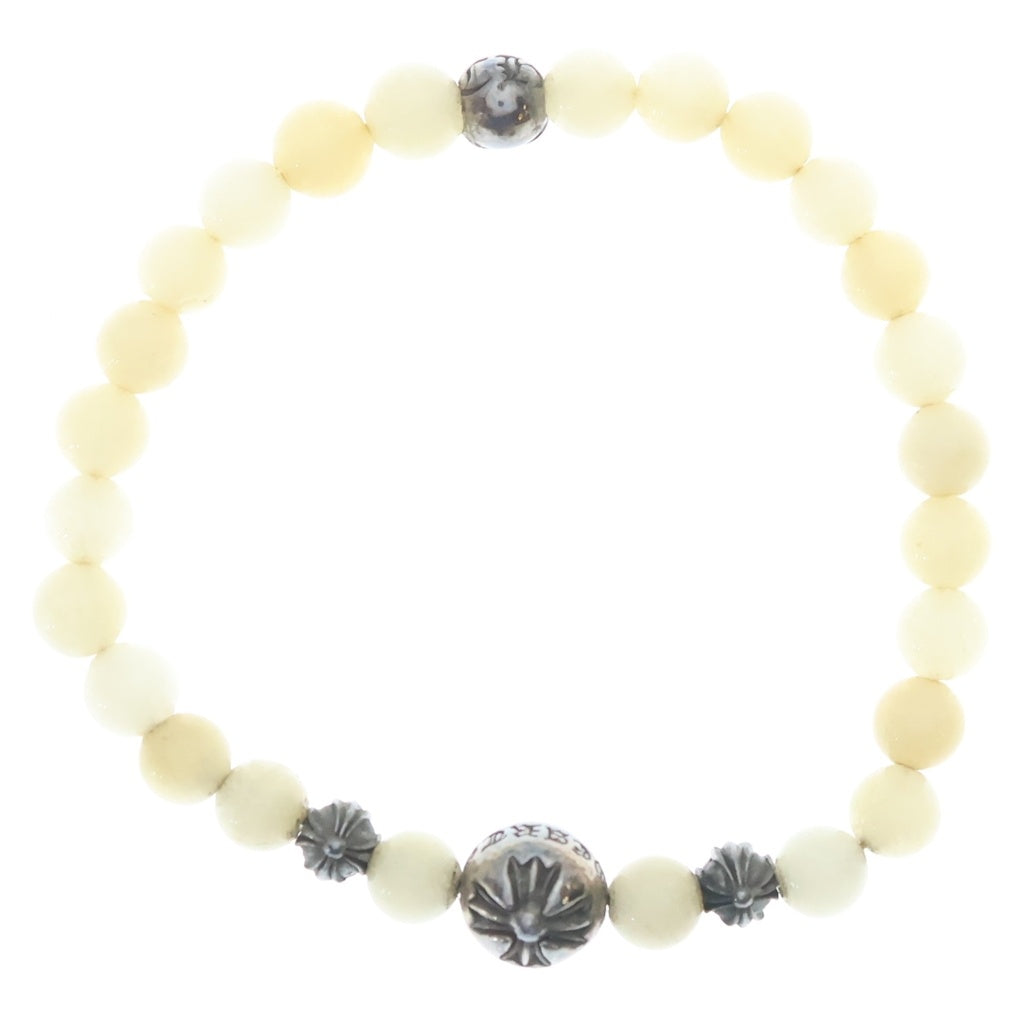 CHROME HEARTS(クロムハーツ) 6mm BEAD ビーズ クロスボール ブレスレット シルバー