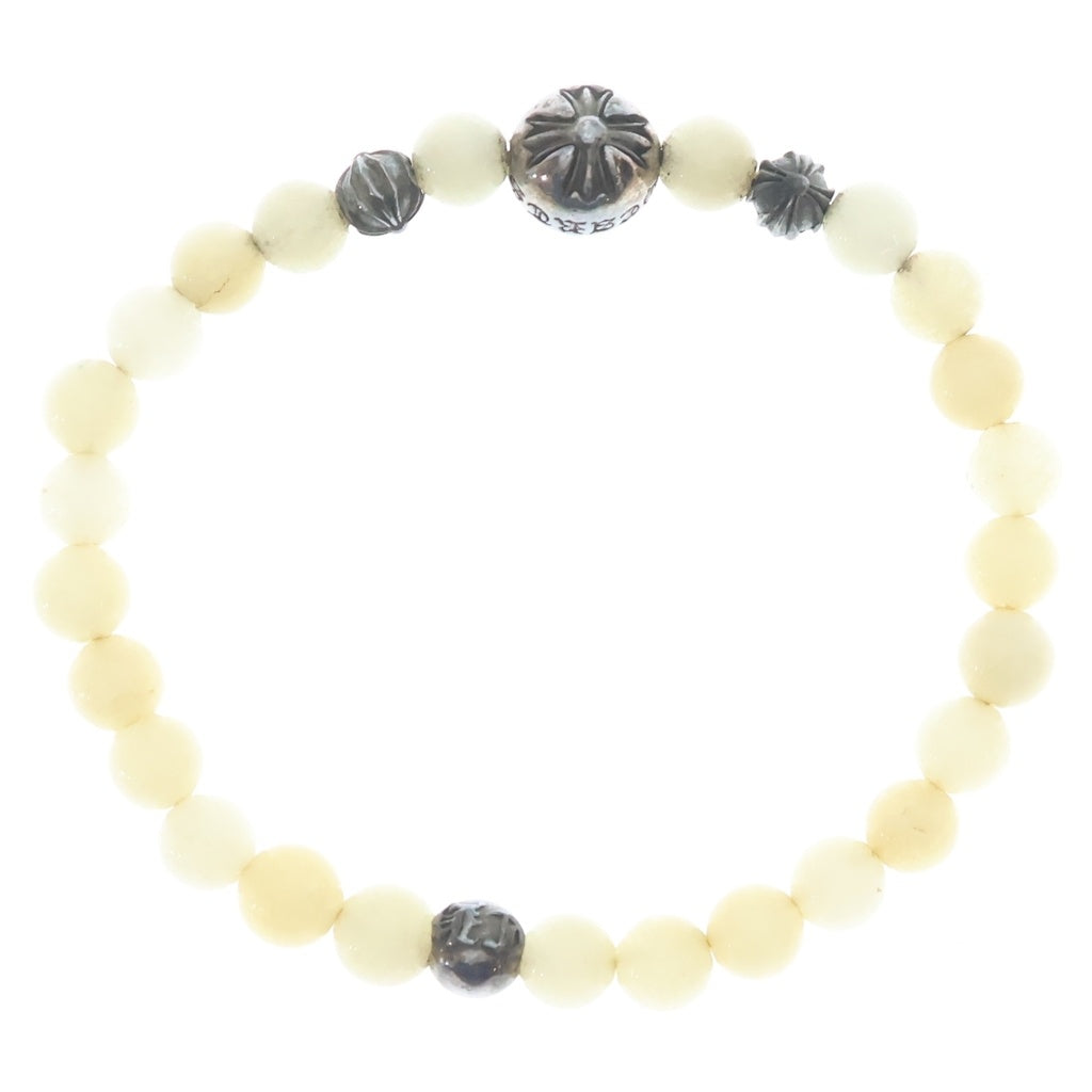 CHROME HEARTS(クロムハーツ) 6mm BEAD ビーズ クロスボール ブレスレット シルバー