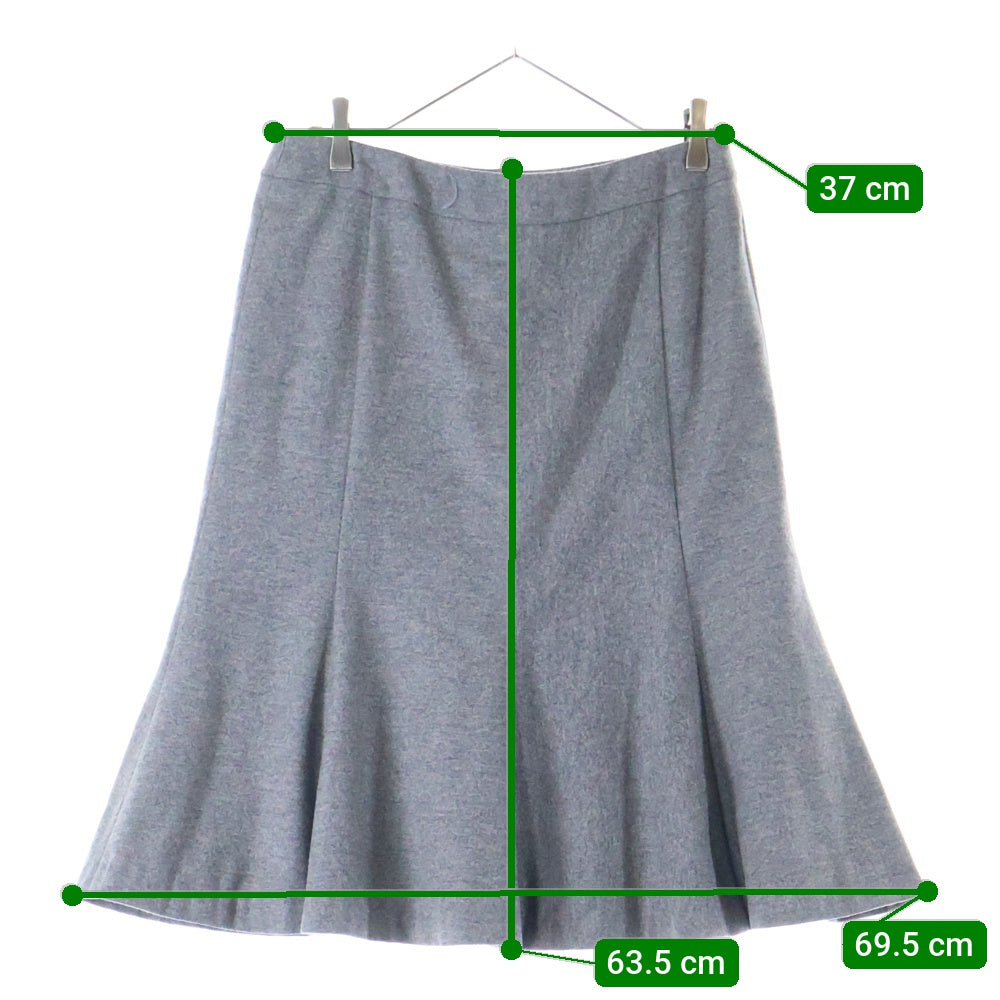 MaxMara(マックスマーラ) ウールロングスカート グレー 40 レディース