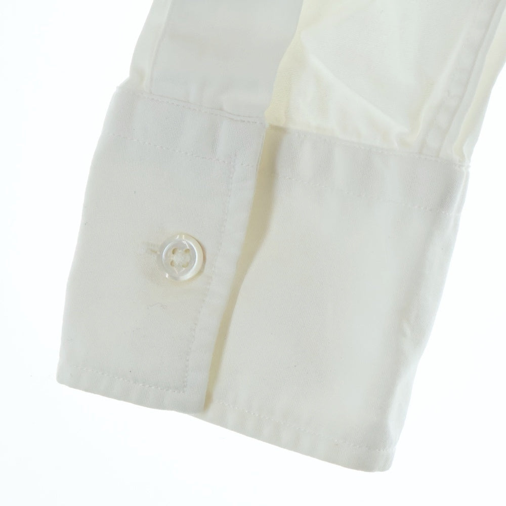 RALPH LAUREN(ラルフローレン) ストライプ切り替え スタンドカラー 長袖シャツ キッズ ホワイト/ネイビー 7