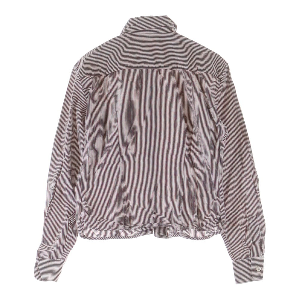 Weekend Max Mara(ウィークエンド マックスマーラ) ストライプ総柄 長袖シャツ バーガンディー レディース S