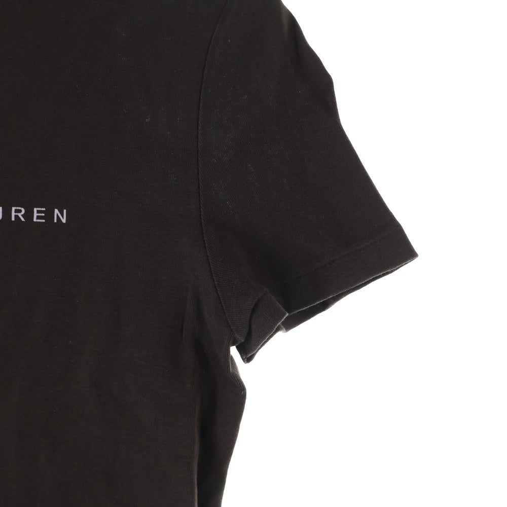 RALPH LAUREN(ラルフローレン) エンブレム ロゴプリント クルーネック 半袖Tシャツ カットソー ブラウン レディース