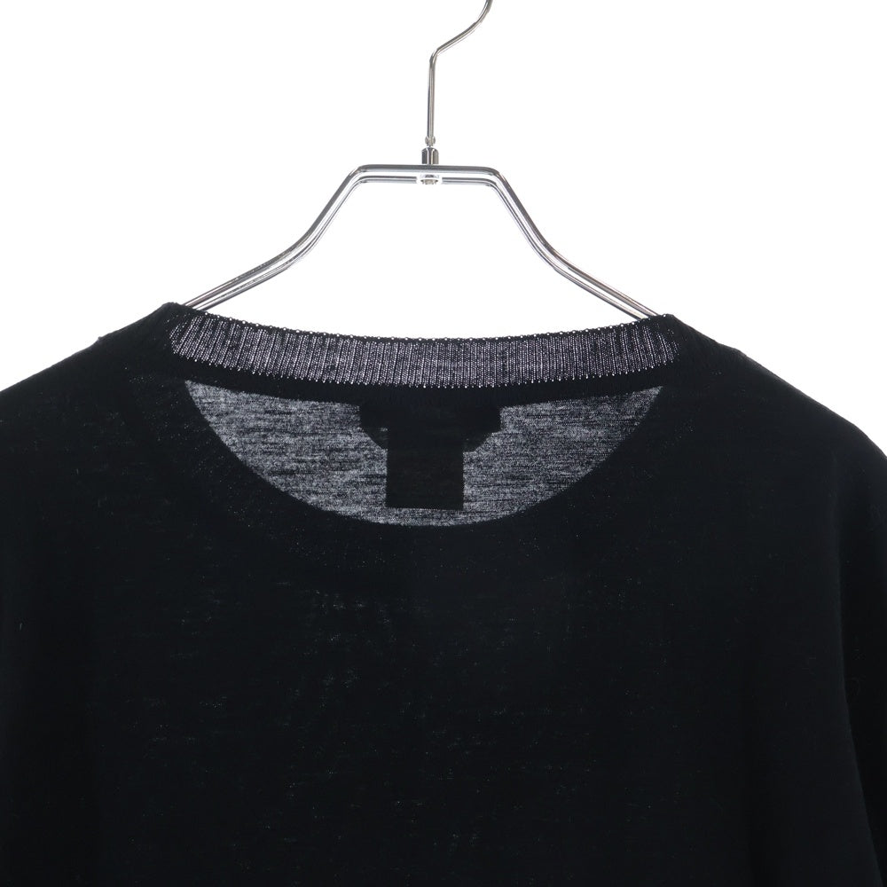 Max Mara(マックスマーラ) ウール クルーネック プルオーバー 長袖ニット セーター ブラック レディース M