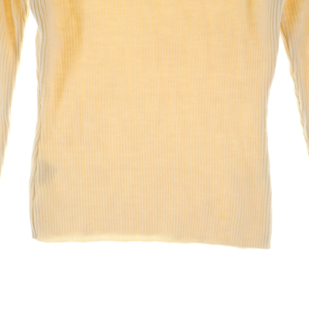 Max Mara(マックスマーラ) ハーフジップ ウール リブ ハイネック 長袖ニット セーター アイボリー レディース