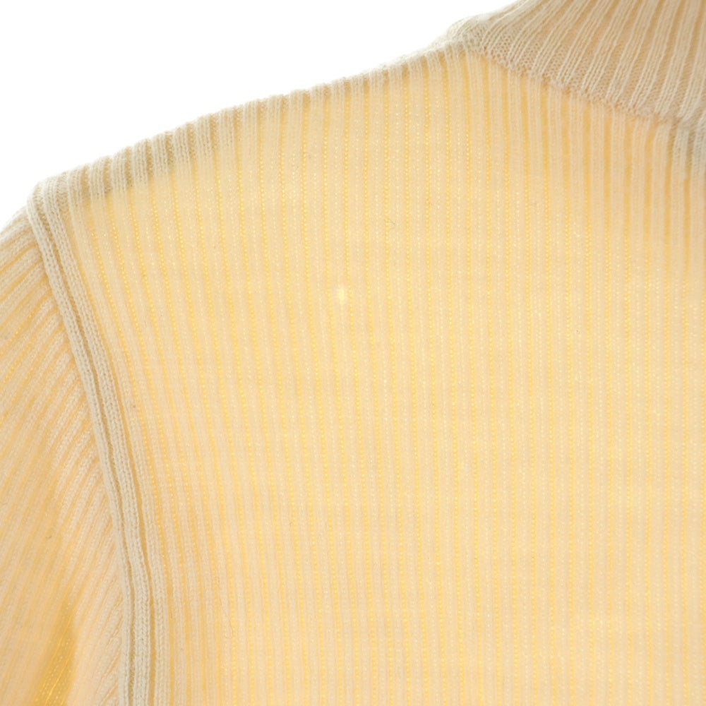 Max Mara(マックスマーラ) ハーフジップ ウール リブ ハイネック 長袖ニット セーター アイボリー レディース