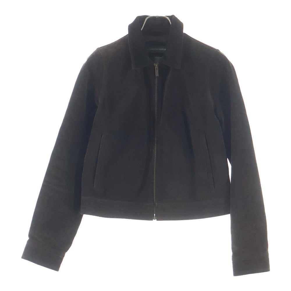 BANANA REPUBLIC(バナナリパブリック) スエードレザー ジップアップ ジャケット ブルゾン ブラウン レディース XS