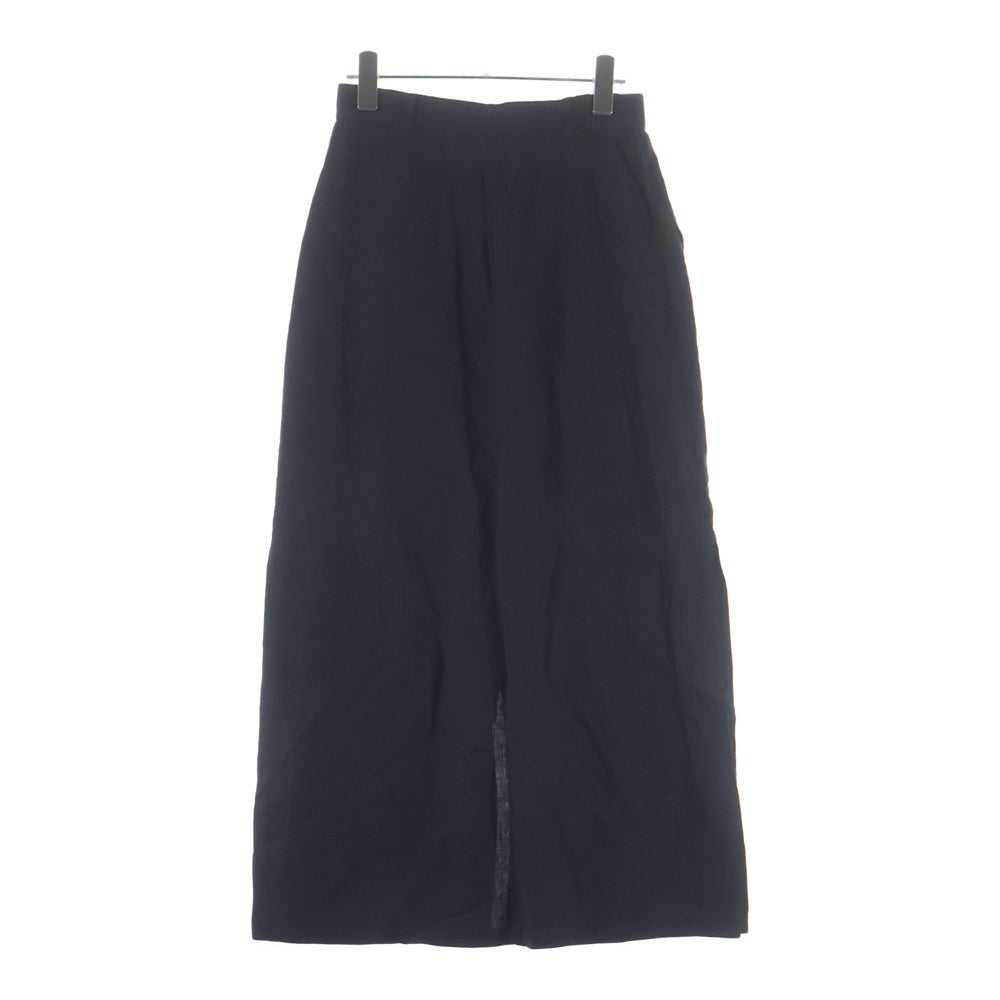 Max Mara(マックスマーラ) リネン ボタンフロント ロングスカート ネイビー レディース 36