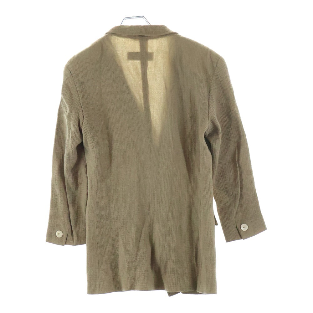 Max Mara(マックスマーラ) ワッフル加工 ウール ダブルブレスト テーラードジャケット ベージュ レディース 38