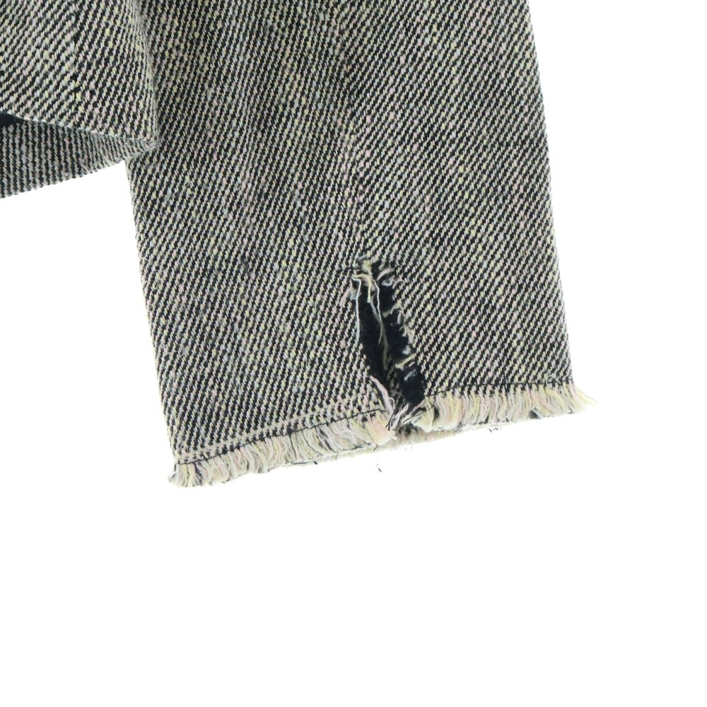 NO BRAND(ノーブランド) MAX A カットオフ ジップアップ ジャケット ベージュ レディース 2