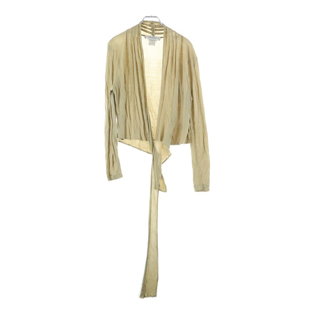 Max Mara(マックスマーラ) シルク混 レーヨン カーディガン ベージュ レディース S
