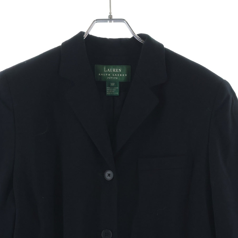 LAUREN RALPH LAUREN(ローレンラルフローレン) ウール 3B チェスター ロング コート ブラック レディース 10P